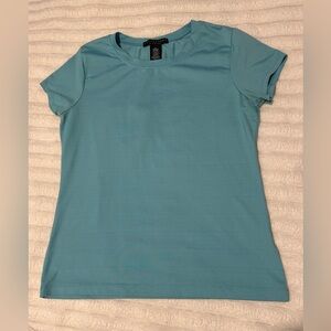 Apostrophe Women's Blue Stretch Top Size Small